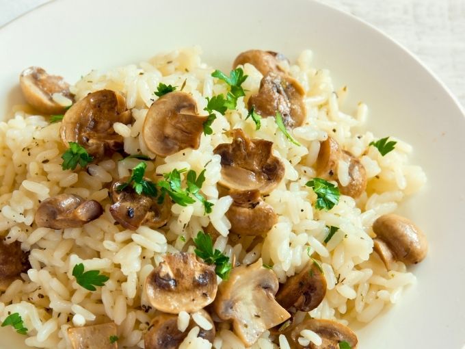 mushroom risotto